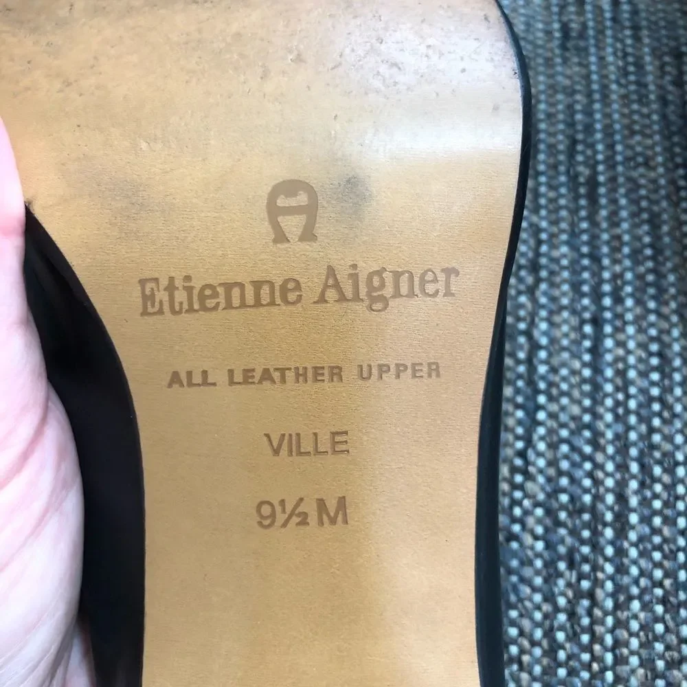 Etienne Aigner Ville Heels Laser Cut Leather 9.5